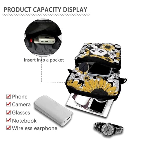 Crossbody Bag with Zipper, Multi-Use Satchel Bags Messenger Bag Wallet Holder4