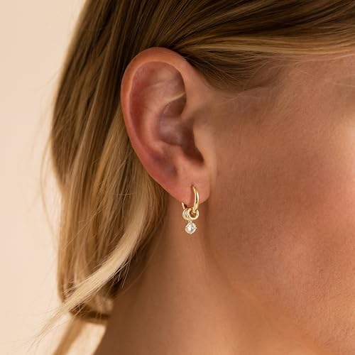 Gold/Silver Hoop Huggie Earrings for Women Dainty Dangle Drop Dangling Dangly 14K Plated Stud Earrings Trendy Small Statement Tarnish Jewelry Gifts2
