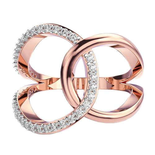 Bague en argent 925 Fortune entrelacée en moissanite de luxe faite main pour femme