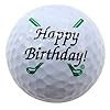 Westmon Works Happy Birthday Golf Ball Birthday Novelty Golfer Present for Dad or Golfing Fan One Standard Size Unit