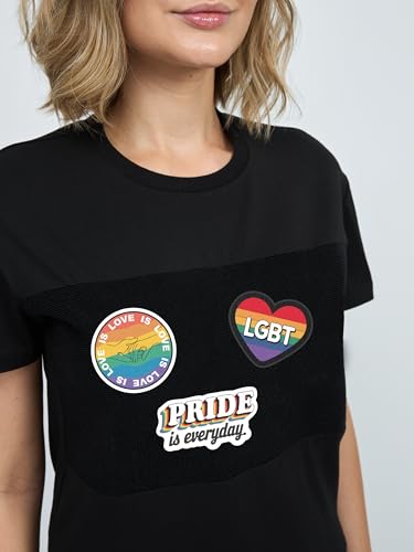 Women's Cotton T-Shirts with Stickers Medium