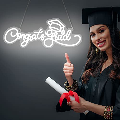 image for Fabbay Congrats Grad Neon Sign Light up LED for 2023 Graduation Party 