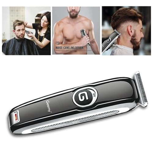 Image of Geemy GM-6050 Professional Hair & Beard Trimmer Runtime: 60 min Trimmer for Men & Women (Black)