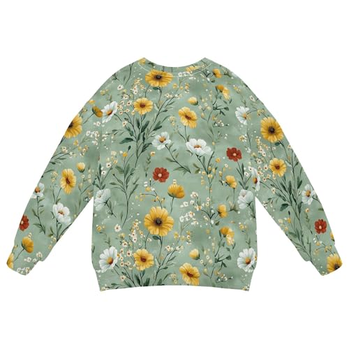 JUNZAN Flowers Cactus Pansy Carnation Green Kids Boys Hoodie Sweatshirt Long Sleeve Boys Sweat Shirt Camping 4T2