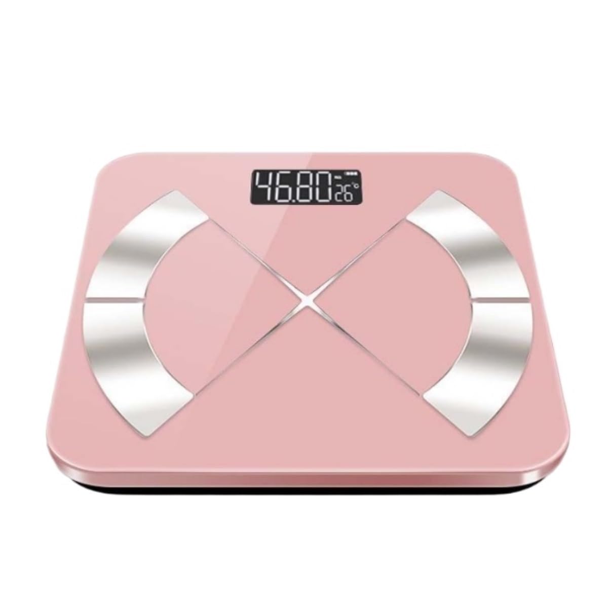 BáScula De BañO Báscula De Peso con Pantalla Digital, Electrónica, Baño, Escala Grasa Corporal Uso En Interiores(Pink)