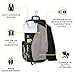 ZEGUR Premium Suit Garment Bag Carry On - Hangs 4 Suits - Travel & Business with Shoulder Strap and Laptop Compartment