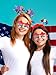 BOARDFEB 8 PCS Patriotic Party Accessories, Independence Day Headband Red White Blue Star Sunglasses for 4th of July Party Accessories Memorial Day Supplies