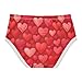 Joisal Girls Underwear Toddlers Cotton Panties for Girl Briefs Underpants Cute Red Hearts Valentine Size 6