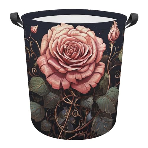 Cestos para la colada impermeables para evitar manchas cubo ropa sucia de baño de 34x42cm 2