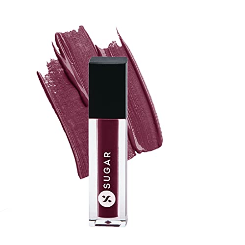 SUGAR Cosmetics Smudge Me Not Liquid Lipsticks for Women | Transferproof & Waterproof | Lasts 12+ Hours | Matte Lipstick | 1.1ml - 17 Fiery Berry