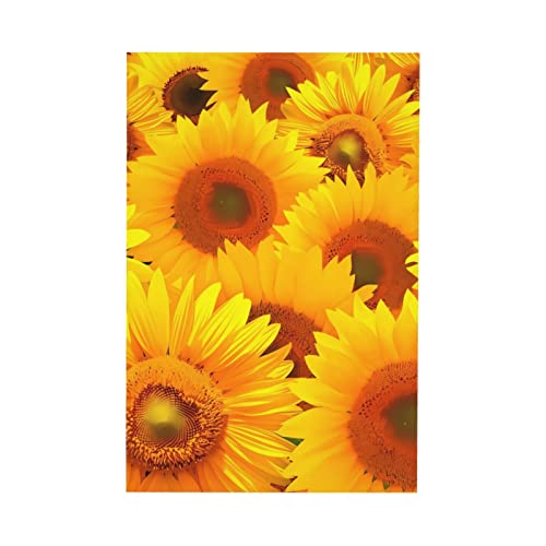 Nappe rectangulaire tournesol anti-tache pour simplifier les repas - 7