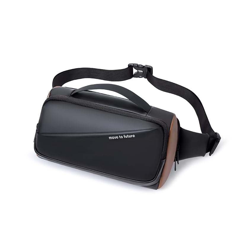 TS WITH TECHSUN Lightweight Shoulder Bag, Crossbody Chest Bag, Waist Sling Bag, Messenger Style, Hip Bag, Motorcycle Bag, Sports Bag, Leisure bag, Unisex, Travel & Outdoor Activities