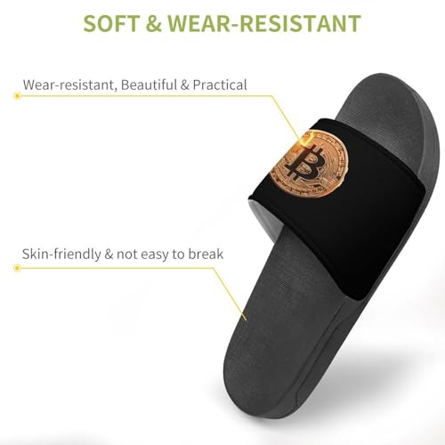 Bitcoins with Thunder House Slippers for Women Men Lightweight Open-toe Slide Shoes for Bathroom Swimming Beach3