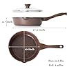 SENSARTE Nonstick Deep Frying Pan Skillet, 10-inch Saute Pan with Lid, Stay-Cool Handle, Cooking Pan, Healthy Stone Cookware Induction Compatible #5