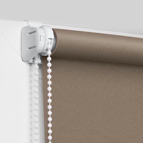 Persianas, Home Persiana Enrollable Semi Opaca Moderna para Ventana - Perfecta para Recamara y Cocina - Limpieza Fácil - Material Duradero Poliéster - Incluye Herrajes -...