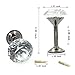 Sumnacon 2 Pieces Crystal Curtain Hold Backs Window Drapery Tie Back Clips Wall Hook Tassel Holder with Black Bass