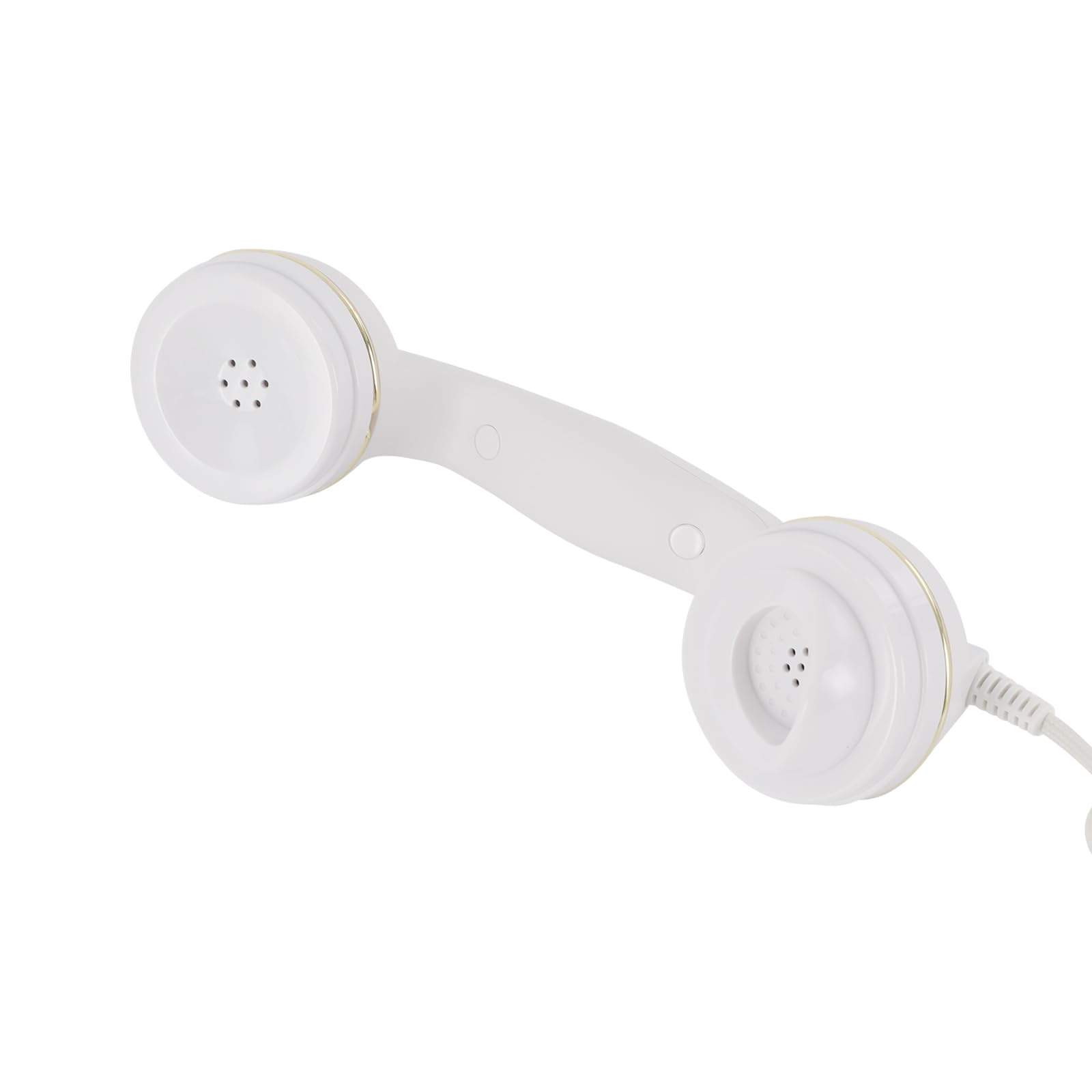 Telefono retrò fisso, telefono cordless regolabile, volume telefonico con selettore e suoneria, telefono antico, decorazione per la casa (bianco)