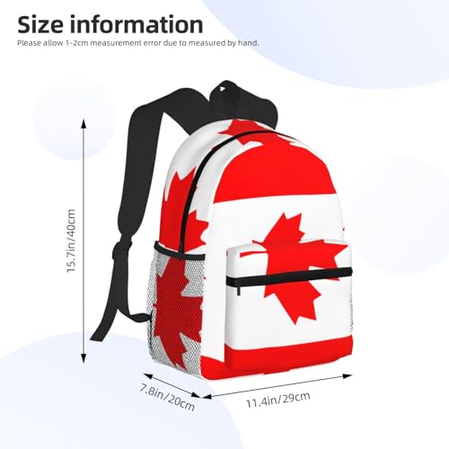 Sac à dos drapeau canadien multi-poches pour ne plus manquer d'espace en déplacement - 4