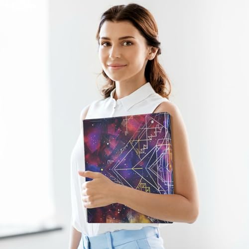 A pasta de fichário geométrico Mandatura beeplus Punchless, exibe documentos de 200 páginas, certifi