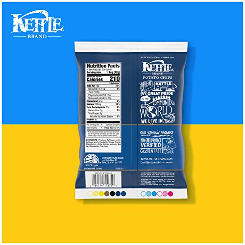 Kettle Brand Potato Chips Sea Salt & Vinegar, 1.5 Oz #TOP5