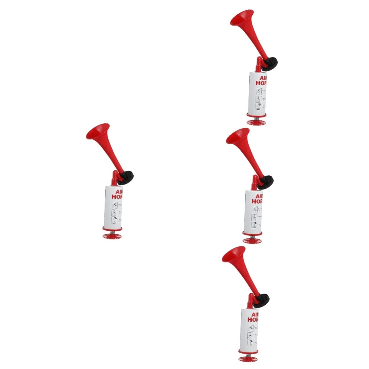 Toyvian 4stücke Hand-lufthorn Lautes Cheer Horn Für Sportveranstaltungen Manuelles Air Horn Für Fußballpartys Leicht Und Benutzerfreundlich Bunte Farben