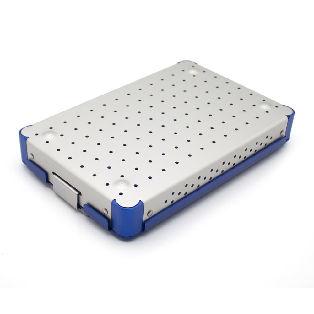 Toplionace Caja de Esterilización para Instrumental de Microcirugía con Alfombrilla de Silicona Suave – 230x150x30mm
