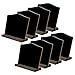 8Pcs Double Sided Chalkboard Sign Small Blackboard with Wood Base Message Board for Wedding Birthday Party Decoration
