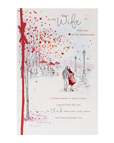 UK Greetings | Wedding Anniversary Card for Wife | Gorgeous Design