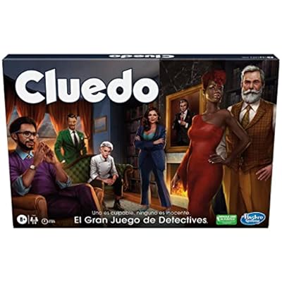 Hasbro Gaming Cluedo Rediseñado Juego de Halloween de Mesa Estrategia y Acertijos Tablero de Mansión Tudor Personajes Clásicos Fiestas en Familia Regalos para Niños y Niñas a Partir de 8 Años