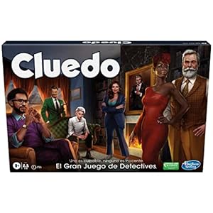 Cluedo Juego de Mesa para Fiestas Rediseñado para Niños y Niñas a Partir de 8 Años y Adultos, de 2 a 6 Jugadores, Juegos de Estrategia y Detectives para Toda la Familia, Papá Noel