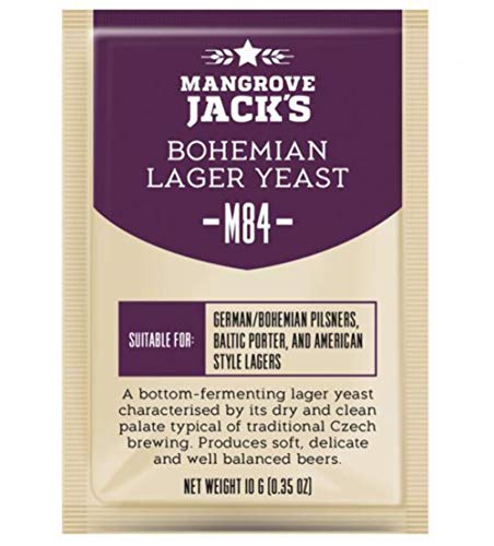 Mangrove Jack 'S Levure M84 bohémien Lager ARTISANAT série Levure 10g Gâteries 23L Cover