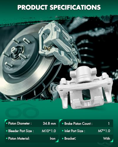 Image of SCITOO 18B5105 18B5104 Rear Left & Right Brake Calipers w /Bracket For Chrysler For 200 /For Sebring,For Dodge For Avenger /For Caliber,For Jeep For Compass /For Patriot,For Mitsubishi For Lancer