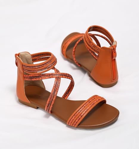 Image of Sandals Women Dressy Summer Flat Strappy Cute Casual Beach shoes