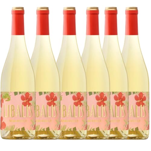 Libalis Semidulce 2022 - Vino Blanco Semidulce -Vino Irresistible para el Día a Día - Ideal Combinar con Platos Ligeros,Mariscos, Ensaladas y Postres - Pack 6 Botellas 750ml