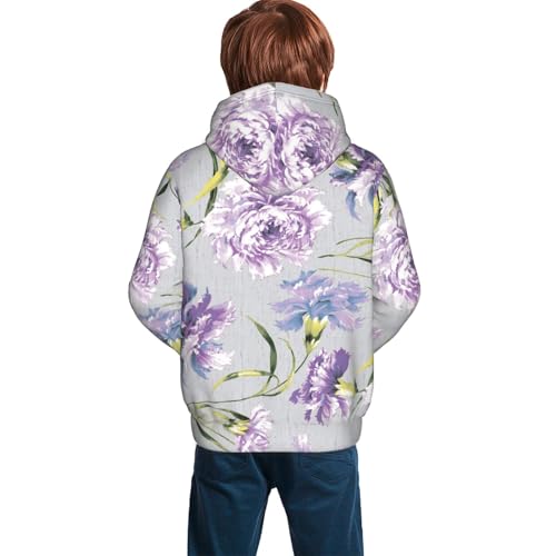 Beautiful Flowers Kid Hoodies Boys Sweatshirts Girls Pullover with Pocket4