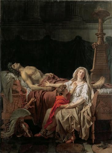 Toile de Jacques Louis David 60x90cm : la solution idéale pour réveiller un mur de salon vide