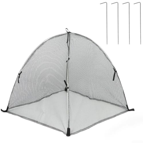 GLFLOW Mini cubierta de invernadero 60 x 60 x 60 cm, protección transparente resistente contra heladas para invernadero pequeño al aire libre para jardín pequeño (A)