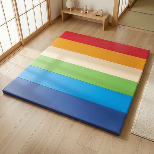 Monobeach ベビーマット 121×121×3cm 折りたたみ PUレザー