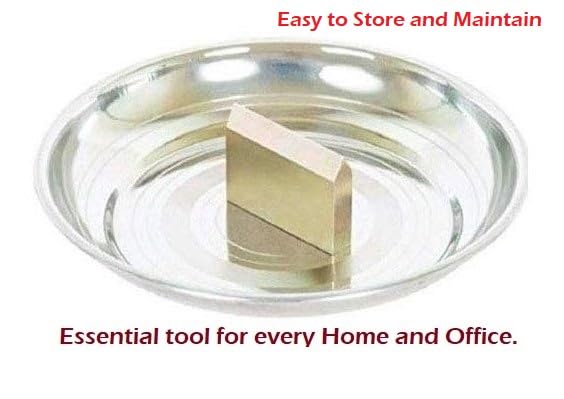 Image of Stainless Steel Heavy Duty Coconut Breaker Plate for Easy to Break Coconut and Cococnut Opener Set of 2