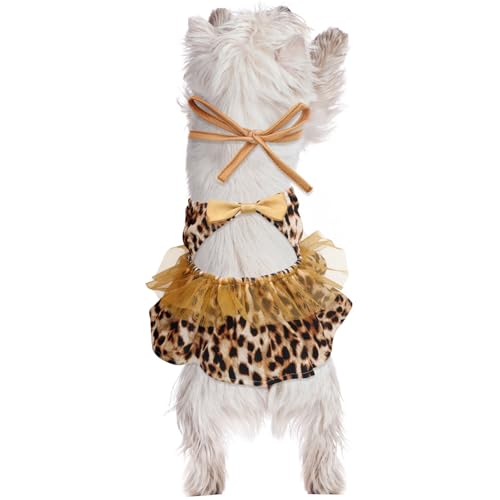 Image of CuteBone One Piece Dog Bikini Swimsuit Dress - Puppy Bathing Suit Costume for Small Dogs - Comfortable & Stylish Pet Clothes for Summer Pool, Beach & Play LTDB08L