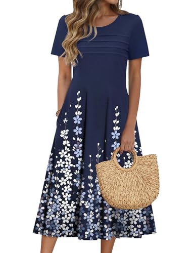 Zeagoo Shirt Dresses for Women Modest Dresses for Women Sundresses for Women Over 50 Petite Dress...
