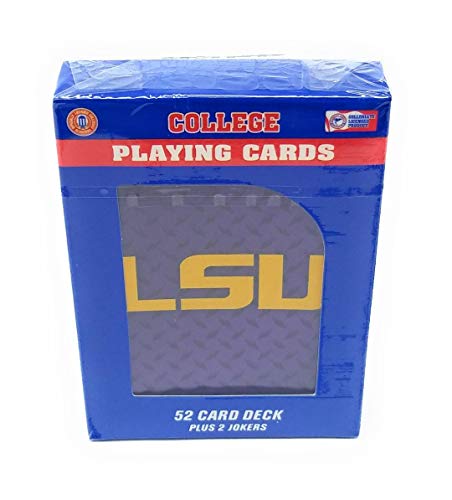 Image of NCAA LSU Tigers Playing Cards, One Size, Team color