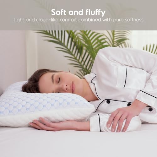 Image of Nestl Bedding Heat and Moisture Reducing Ice Silk and Gel Infused Memory Foam Pillow - Toddler - 2 Pack