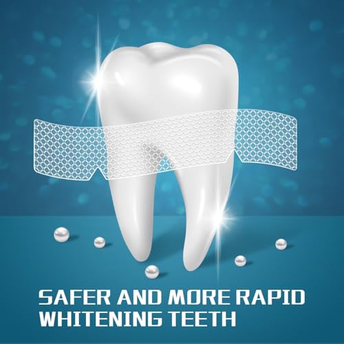 Teeth Whitening Strips - 14 Whitening Strips for Teeth Sensitive, Professional, Fast Remove Smoking, Coffee, Wine Stains, Teeth Whitening Kit Pack of 7 Non-Slip Strips Treatments
