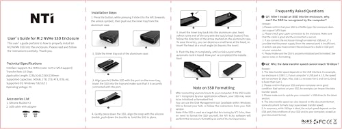 Kit de clonación NTI v6 software actualización SSD M.2 NVMe con carcasa externa USB 6