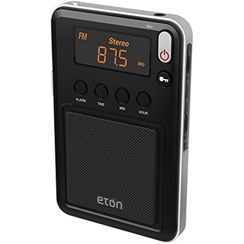 Eton Mini Compact AM/FM/Shortwave Radio, Black Cover