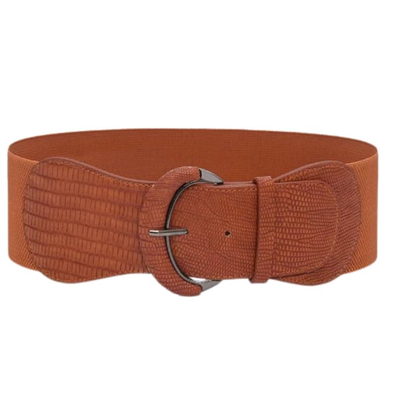 Women’s Wide Elastic Waist Belt for Dress Coat Skirt Fashion Stretch Decorative Belt-image-7