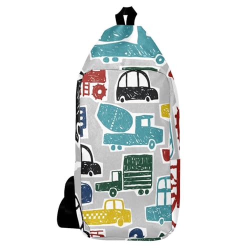 Sac à dos à bandoulière multicolore idéal pour voyager en voiture