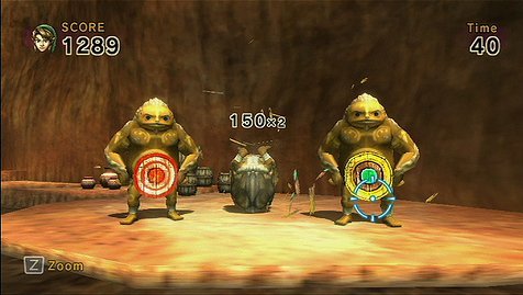 Jeu Nintendo Wii Link's Crossbow Training en boite, complet + VIP non grattés
