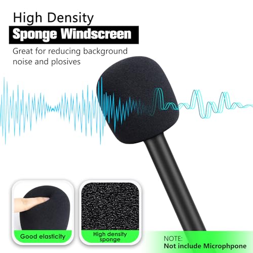 Image of YOUSHARES Microphone Cover Foam Compatible with Rode Wireless Go II /PRO Suitable for Interview Go Handheld Adaptor, Replacement Rode Pop Filter to Blocks Out Plosives